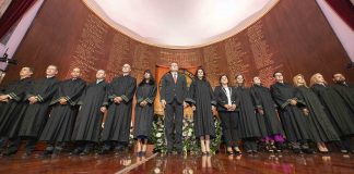 Acude Gobernador a informe de actividades de la presidenta del Tribunal Superior de Justicia
