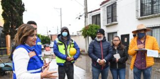 La titular de la Comisión Estatal de Infraestructura (CEI), Sonia Carrillo Rosillo, acudió a supervisar la rehabilitación de la colonia Unidad Habitacional Moderna y el fraccionamiento Mariano de las Casas.