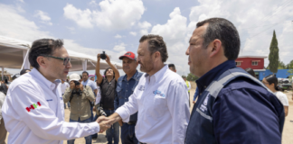 Entregan Gobernador y TC Energía cancha de fútbol 7 en el Ejido Cazadero, SJR