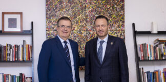 Se reúne Mauricio Kuri con Marcelo Ebrard