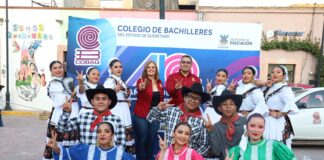 Inicia COBAQ su Festival de Danza Tradicional y Baile Folklórico.