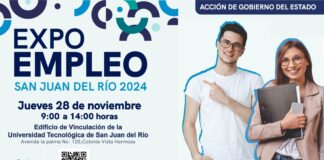 Avísale a tu familia y amigos que habrá oferta de más de 700 vacantes en la Expo Empleo San Juan del Río