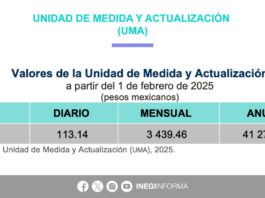 El #INEGI da a conocer los nuevos valores de la #UMA, que tendrán vigencia a partir del 1 de febrero de 2025