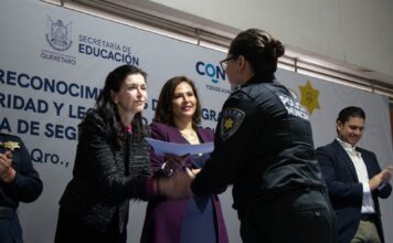 Policía Cibernética municipal recibe reconocimiento de la Secretaría de Educación.