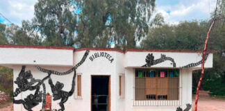 Con murales se fomenta la lectura y se dignifican las bibliotecas de Querétaro