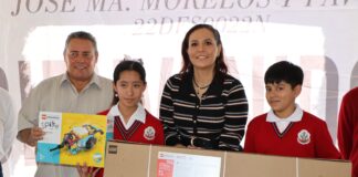 Entregan kits Robotix y obra de rehabilitación en escuela Secundaria José María Morelos y Pavón
