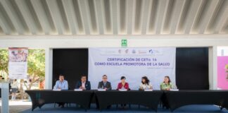 Certifica SESA al CETIs 16 como Escuela Promotora de la Salud