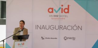 Encabeza Adriana Vega inauguración del Hotel Avid Querétaro