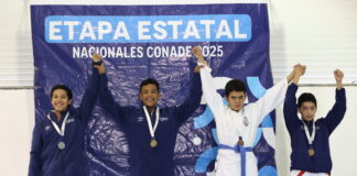 Avanzan cinco karatecas de la UAQ a la etapa regional del Consejo Nacional del Deporte de la Educación 2025
