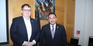 Titular de la Secretaría de Seguridad Ciudadana se reúne con representantes de la Embajada y Cámara de Comercio Alemana