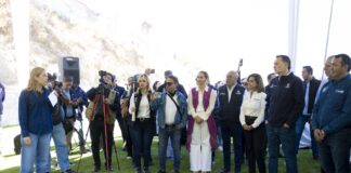 Entrega Mauricio Kuri Cancha de Futbol 7 en la Unidad Deportiva Maquío en San Juan del Río