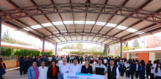 Entregan autoridades obras en la telesecundaria Julián Carrillo