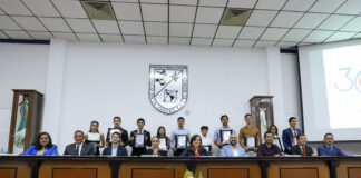 Reconoce Panathlón Querétaro a la UAQ, durante la Gala del Deporte