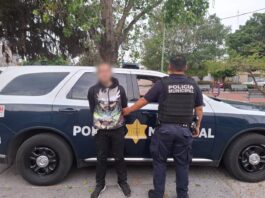 Policía Municipal detiene a «El Güero» en la colonia Burócrata por robo a lugar cerrado