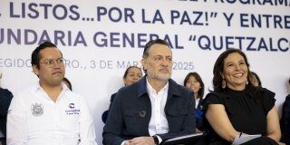Supervisan Mauricio Kuri, Josué Guerrero y Martha Soto, el programa ¡En sus Marcas, Listos por la Paz!