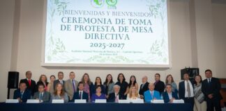 Encabeza Secretaria de Salud cambio de mesa directiva del capítulo Querétaro de la Academia Nacional Mexicana de Bioética