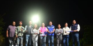 Entrega Jairo Morales obra de ampliación de red eléctrica en La Haciendita