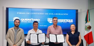 Firman convenio Ayuntamiento de Huimilpan y la Comisión Estatal de Aguas