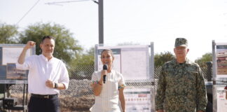 Claudia Sheinbaum y Mauricio Kuri encabezan el inicio de las obras del tren México – Querétaro