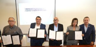 El Titular de la Secretaría de Desarrollo Urbano y Obras Públicas, y Alcalde de Pedro Escobedo firman convenios de colaboración