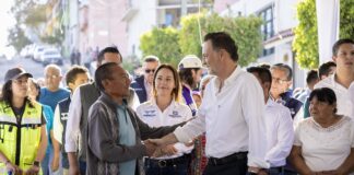 Lleva Mauricio Kuri obras que mejoran la calidad de vida en Bolaños