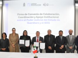 Colabora el Instituto Electoral del Estado de Querétaro y el Poder Judicial del Estado por la democracia