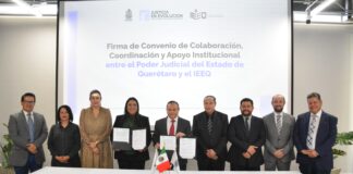 Colabora el Instituto Electoral del Estado de Querétaro y el Poder Judicial del Estado por la democracia