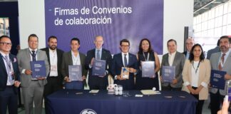 Encabeza Martha Elena Soto firma de convenios durante la Feria Aeroespacial México 2025