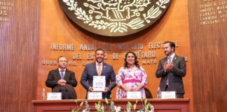 Secretario de Gobierno recibe Informe Anual 2023-2024 del Instituto Electoral del Estado de Querétaro