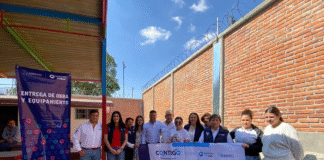 Entrega el Instituto de Infraestructura Física Educativa del Estado de Querétaro barda perimetral en preescolar de Huimilpan