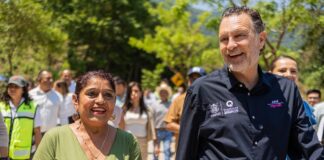 Entrega Mauricio Kuri primera etapa de mejoramiento del camino a Neblinas