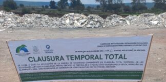 La Procuraduría Estatal de Protección al Medio Ambiente y Desarrollo Urbano Clausura banco de tiro