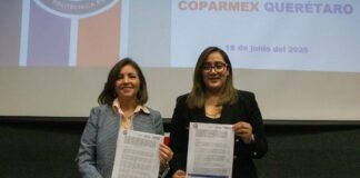 Firma Rectora de la UPQ convenio de colaboración estratégica con la Confederación Patronal de la República Mexicana
