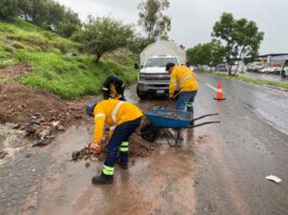 La Comisión Estatal de Infraestructura refuerza mantenimiento vial por temporada de lluvias