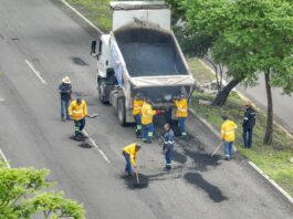 Realiza Gobierno del Estado mantenimiento en Paseo de la República