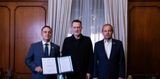 Gobernador toma protesta y entrega nombramiento a Eric Gudiño como titular de la Secretaría de Gobierno