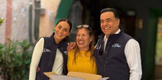 La Secretaría de Desarrollo Social del Estado de Querétaro entrega canastas alimentarias en Cadereyta