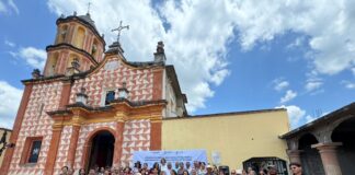 Anuncia López Birlain obras de mantenimiento para el Templo de la Purísima Concepción, en Arroyo Seco