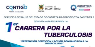 Secretaría de Salud invita a la primera Carrera Atlética de la Jurisdicción No. 1 Pongamos fin a la tuberculosis