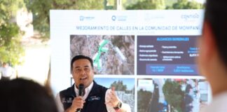 Entregan rehabilitación de calles de Mompaní