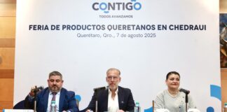 Lanza Marco Del Prete Feria de Productos Queretanos con Chedraui
