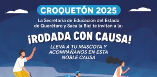 La Secretaría de Educación del Estado de Querétaro se unen y Saca La en Rodada con Causa a favor de los animales