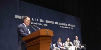 Reconoce Gobernador a la Ministra Ana Margarita Ríos Farjat
