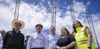 Fortalecen Gobernador y Secretario de Educación federal infraestructura con el inicio de construcción del CBTIS 304