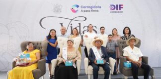 Chepe Guerrero y Gaby Trápala festejan a los adultos mayores de Corregidora por el Mes del Abuelo