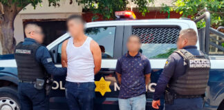 Detienen a sujetos que despojaron de sus pertenencias a dos jóvenes en Lomas de Casa Blanca