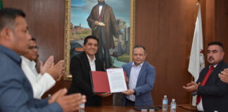 Ezequiel Montes entrega predio al Poder Judicial Estatal para fortalecer la justicia.