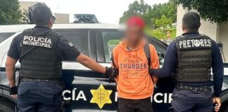 Policías Municipales aseguran a hombre con orden de aprehensión vigente