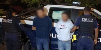 Dos detenidos por robo de vehículo en Reforma Agraria