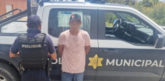 Detenido en la comunidad El Jofre, por desobediencia y resistencia de particulares